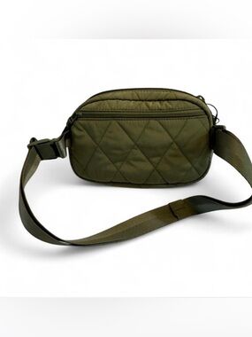 Vera Bradley Quilted Olive Green Belt Bag